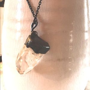 Crystal pendent in Silver